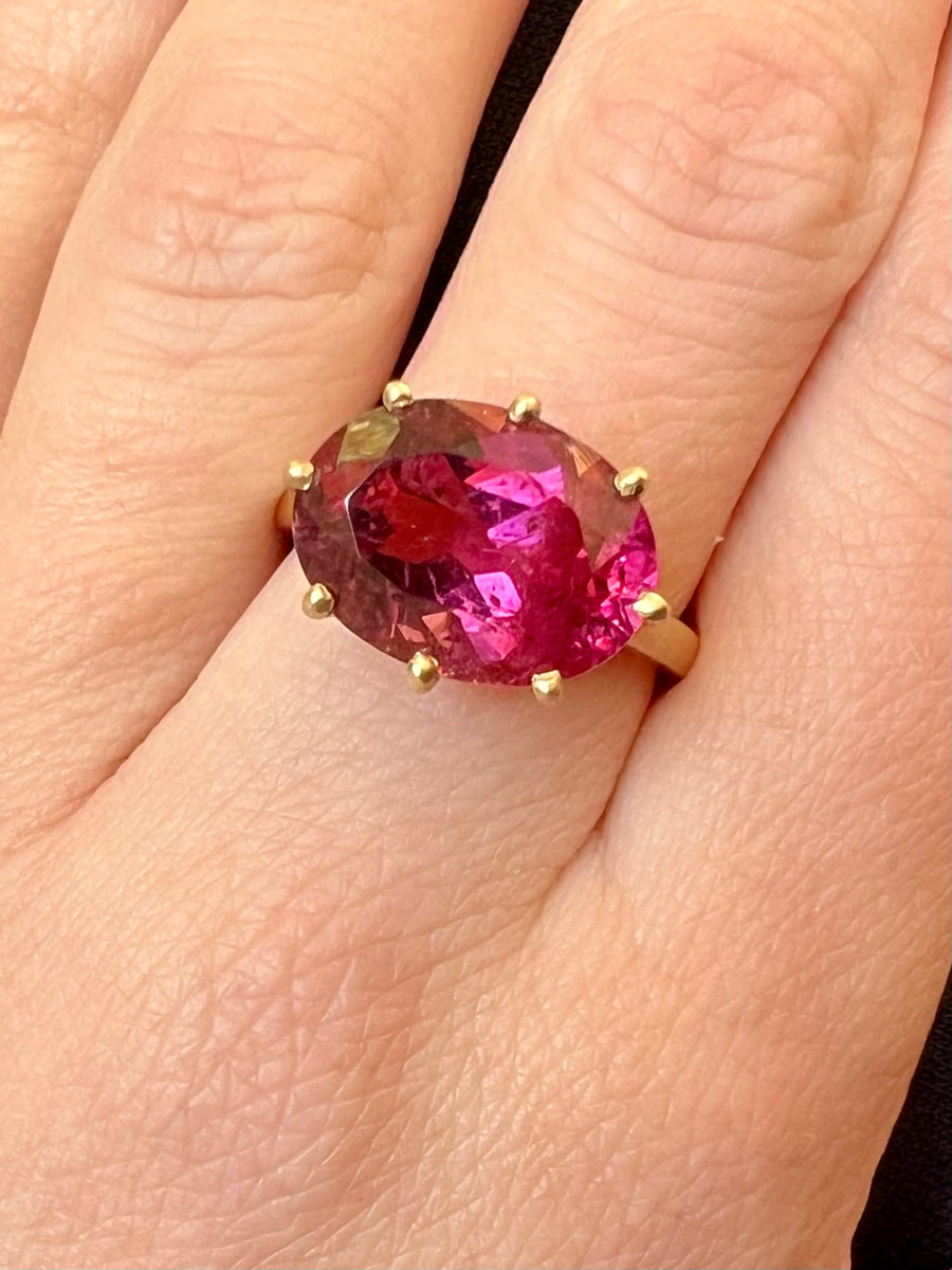 Angelica Ring - 7.78ct Rubellite