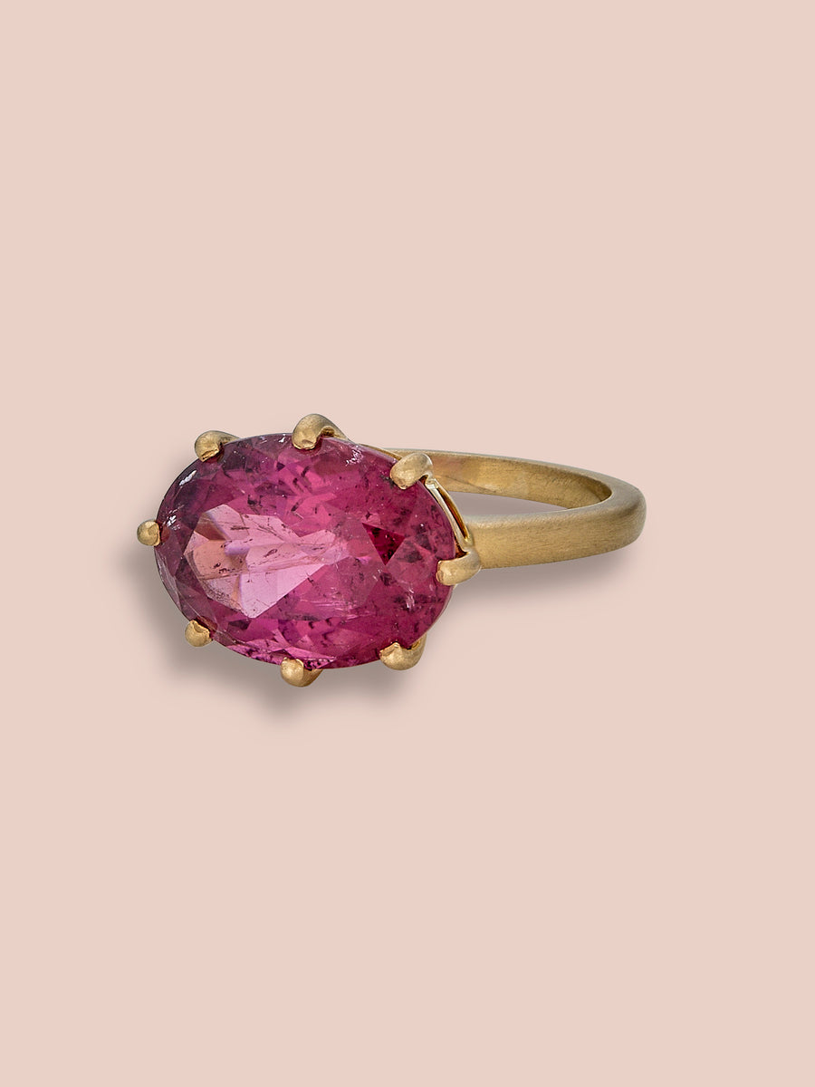 Angelica Ring - 7.78ct Rubellite