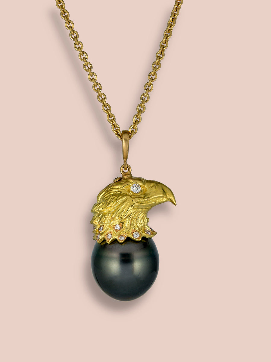 Aquila Pendant - Eagle - Tahitian Pearl