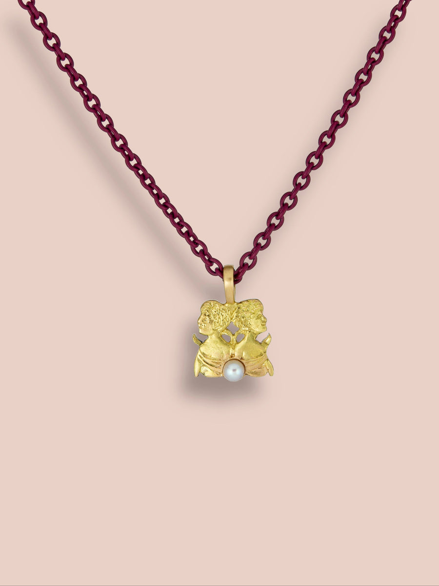 Lo Zodiaco - Gemini Pendant - Akoya Pearl