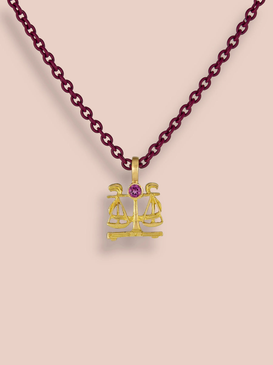 Lo Zodiaco - Libra Pendant - Tourmaline