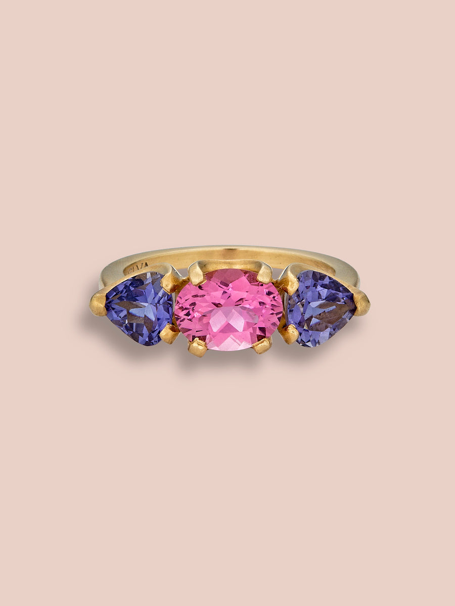 Tourmaline and Iolite Matilde Ring