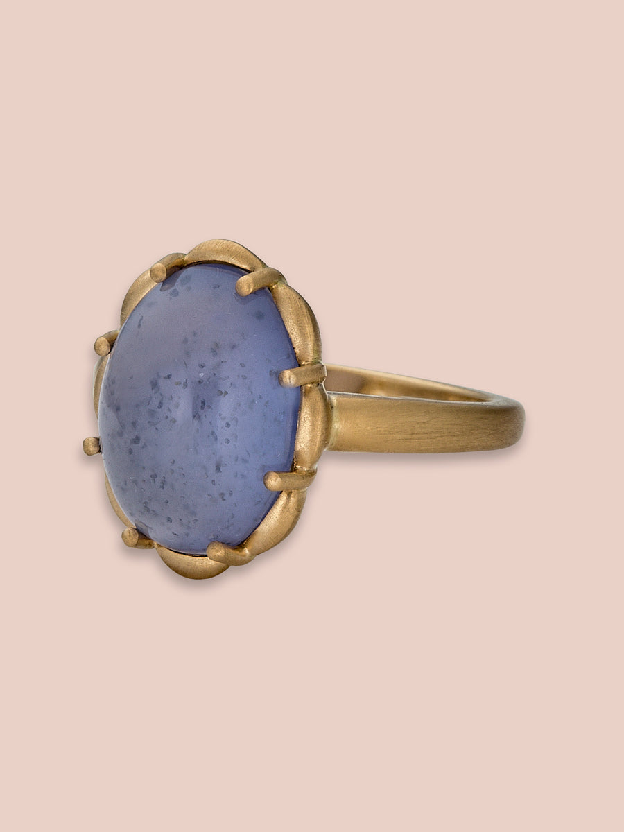 Petite Margot Ring - 6.36ct Chalcedony