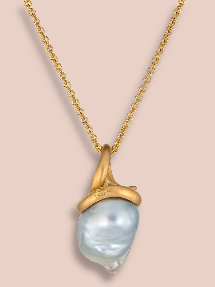 Serpente Pendant - Snake - South Sea Pearl