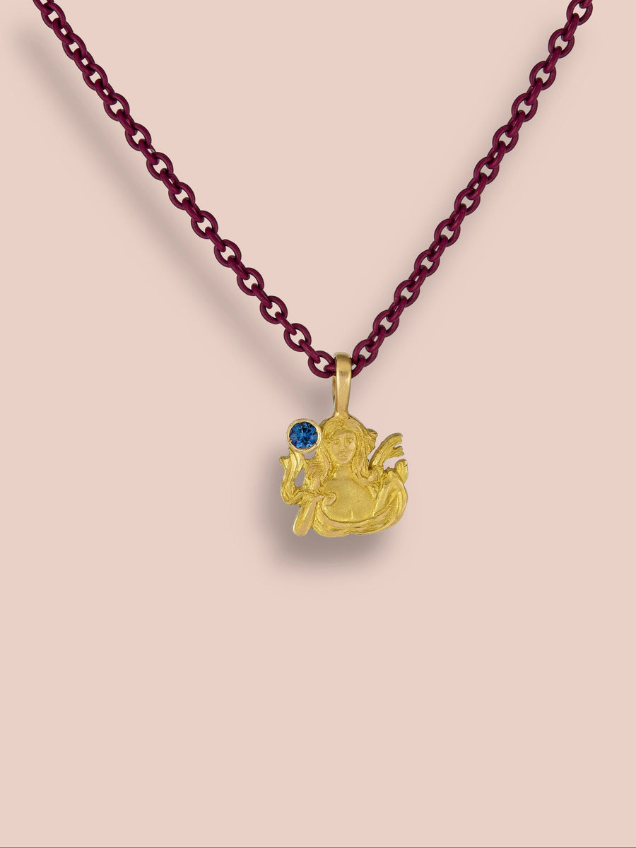 Lo Zodiaco - Virgo Pendant  - Sapphire