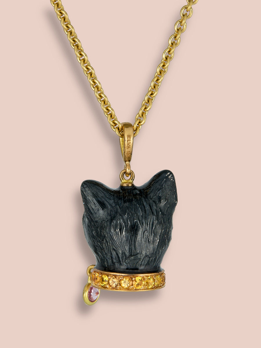 Gatto Nero Pendant - Black Cat