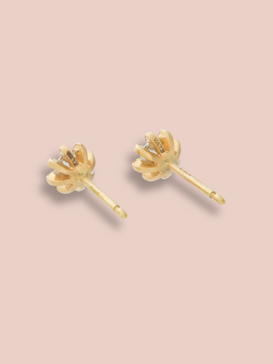 Small Stella heirloom studs - Diamond