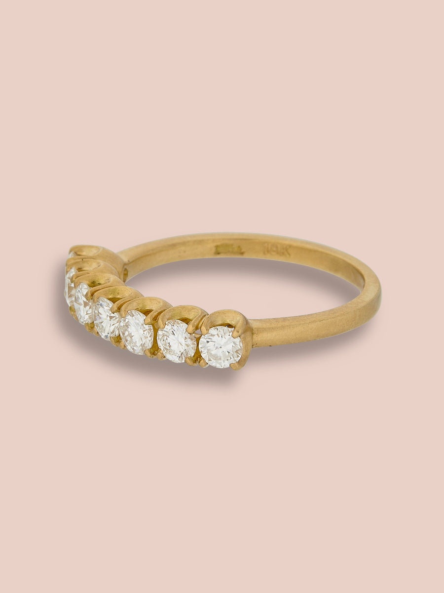 7 stone band ring - Diamond