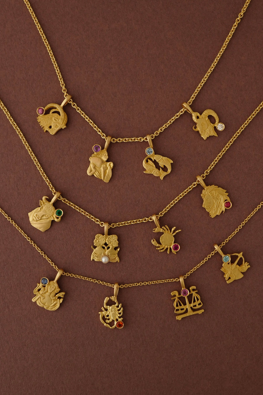 Lo Zodiaco - Virgo Pendant  - Sapphire