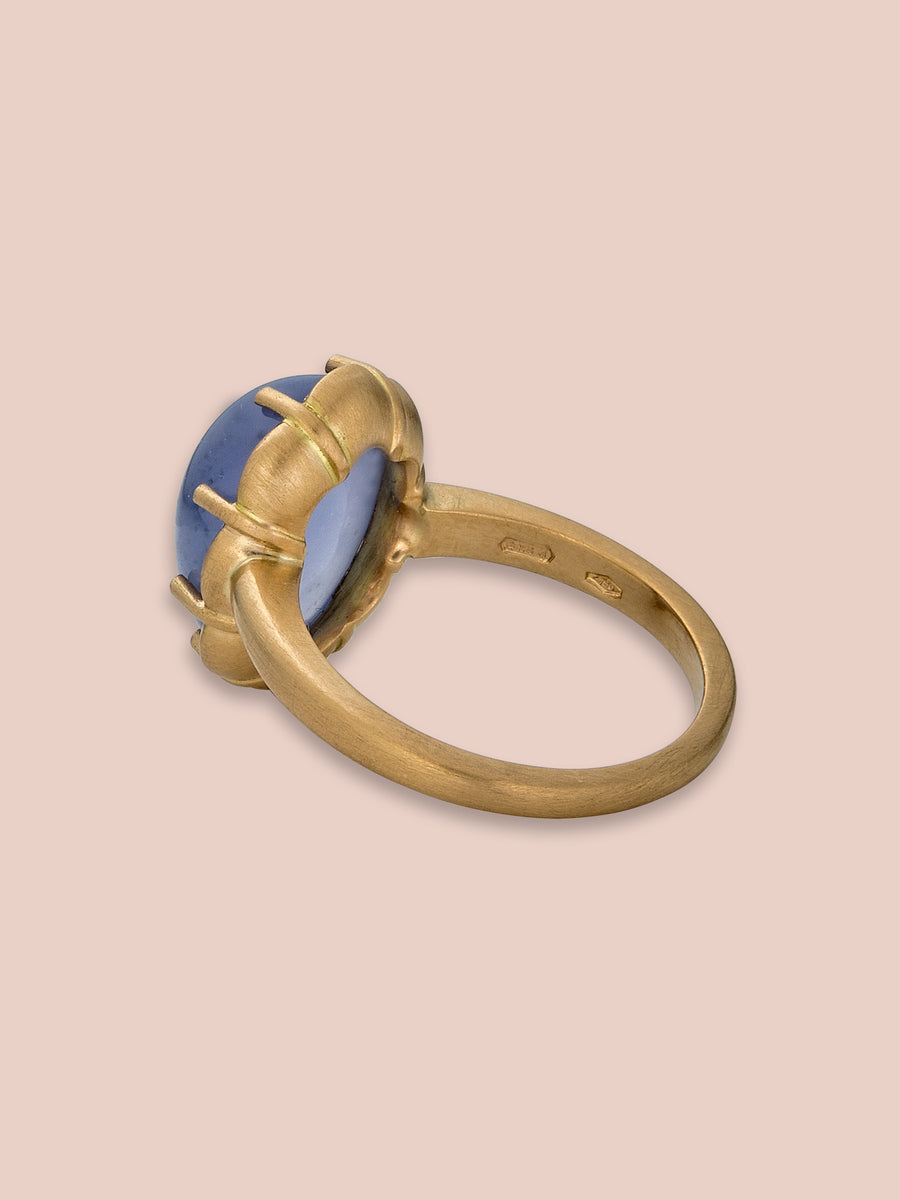 Petite Margot Ring - 6.36ct Chalcedony