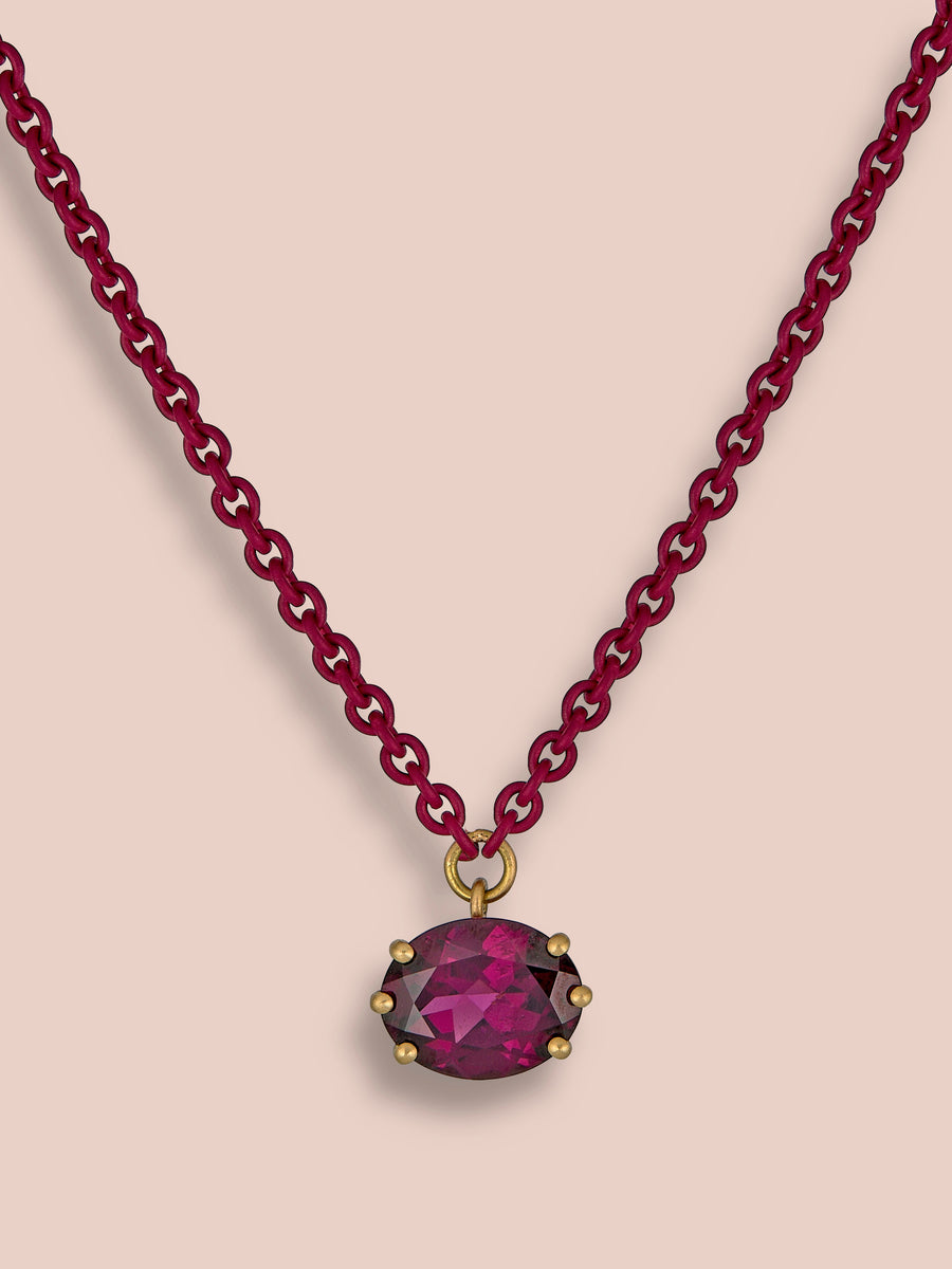 Cromia necklace - Rhodolite Garnet