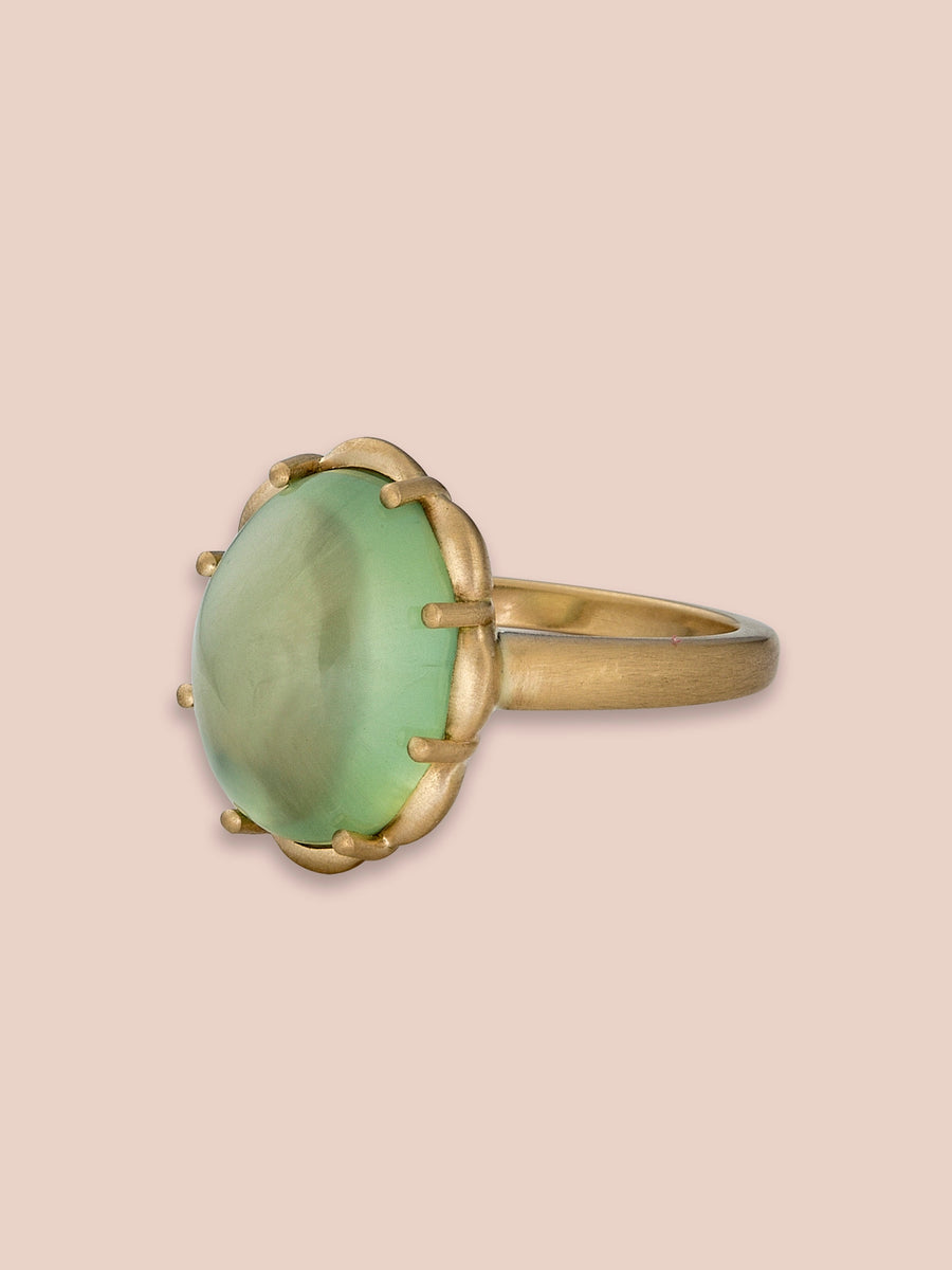 Petite Margot Ring - 8.13ct Prehnite