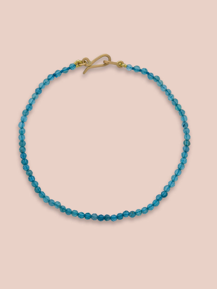 Hand Stitched Blue Tourmaline Bracelet – Dandelion Jewelry