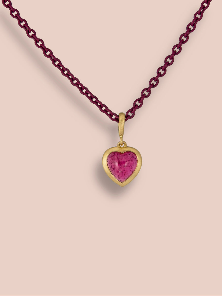 Heart pendant - Tourmaline