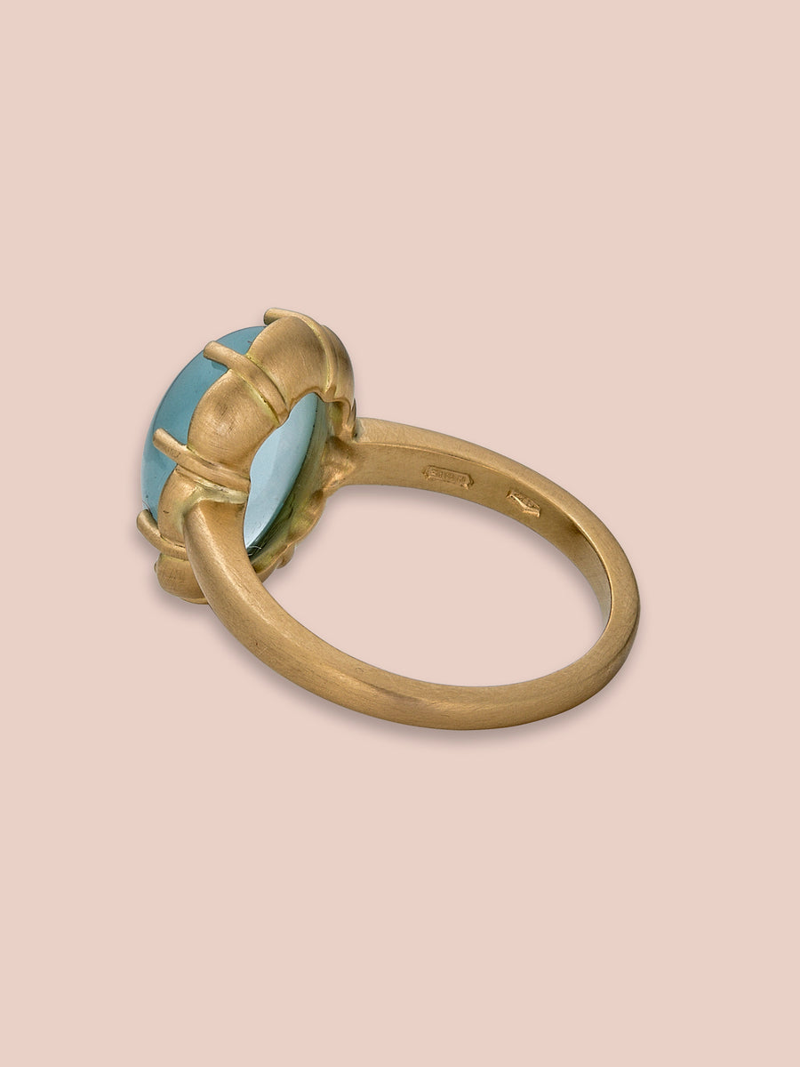 Petite Margot Ring - 5.67ct Aquamarine