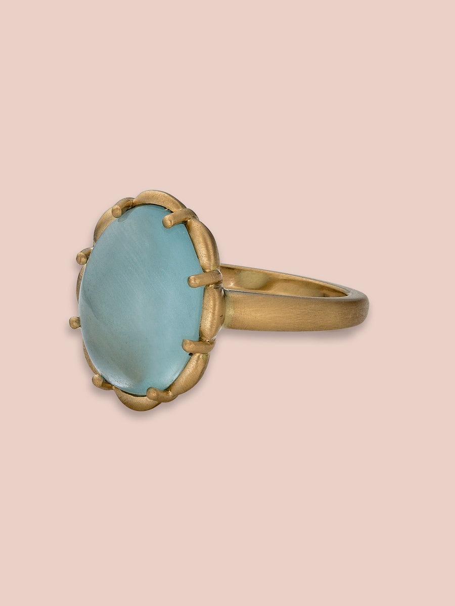 Petite Margot Ring - 5.67ct Aquamarine