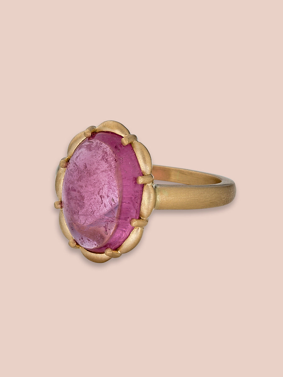 Petite Margot Ring - 5.61ct Pink Tourmaline