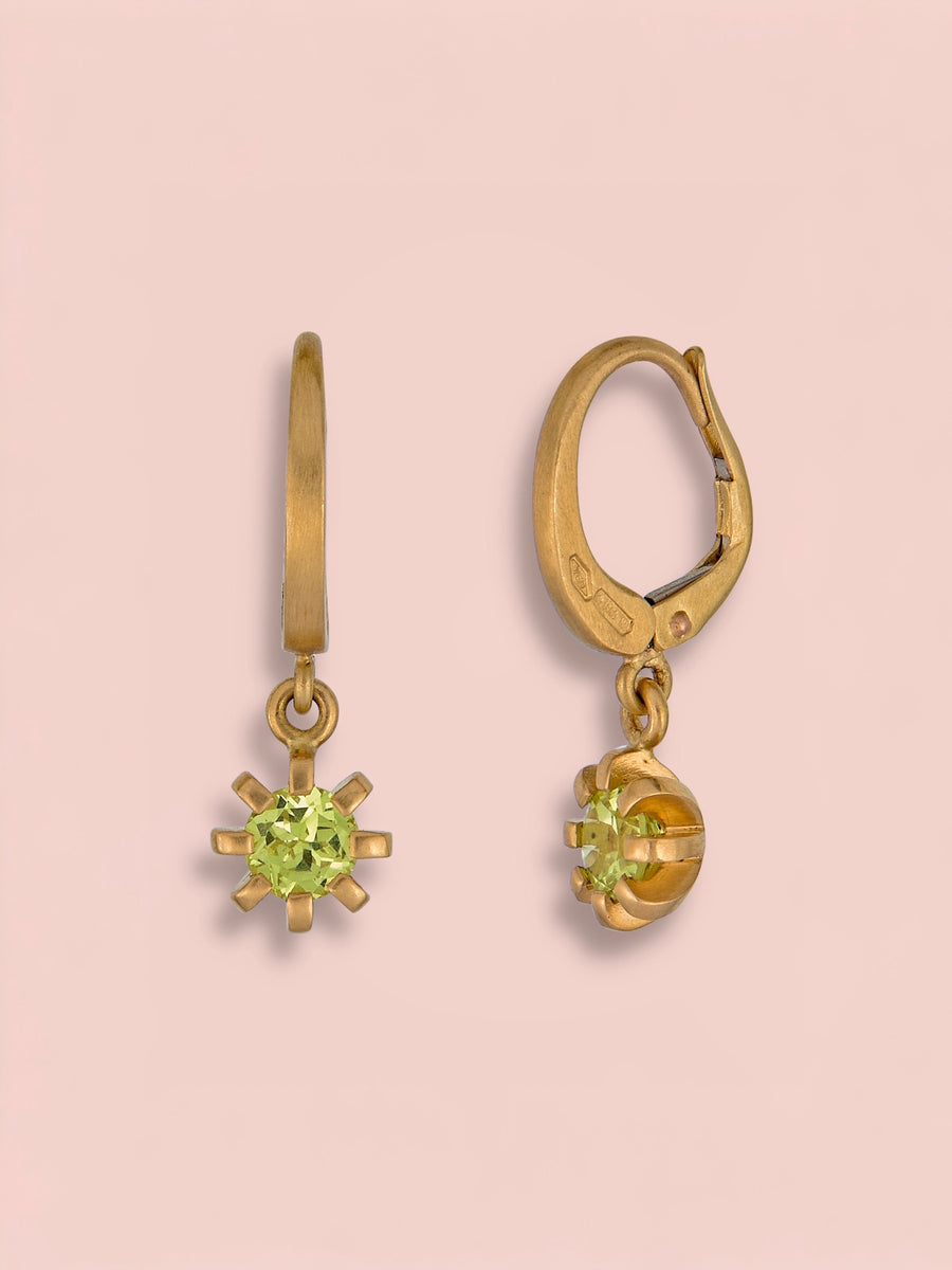 Stella heirloom pendant earrings - Chrysoberyl