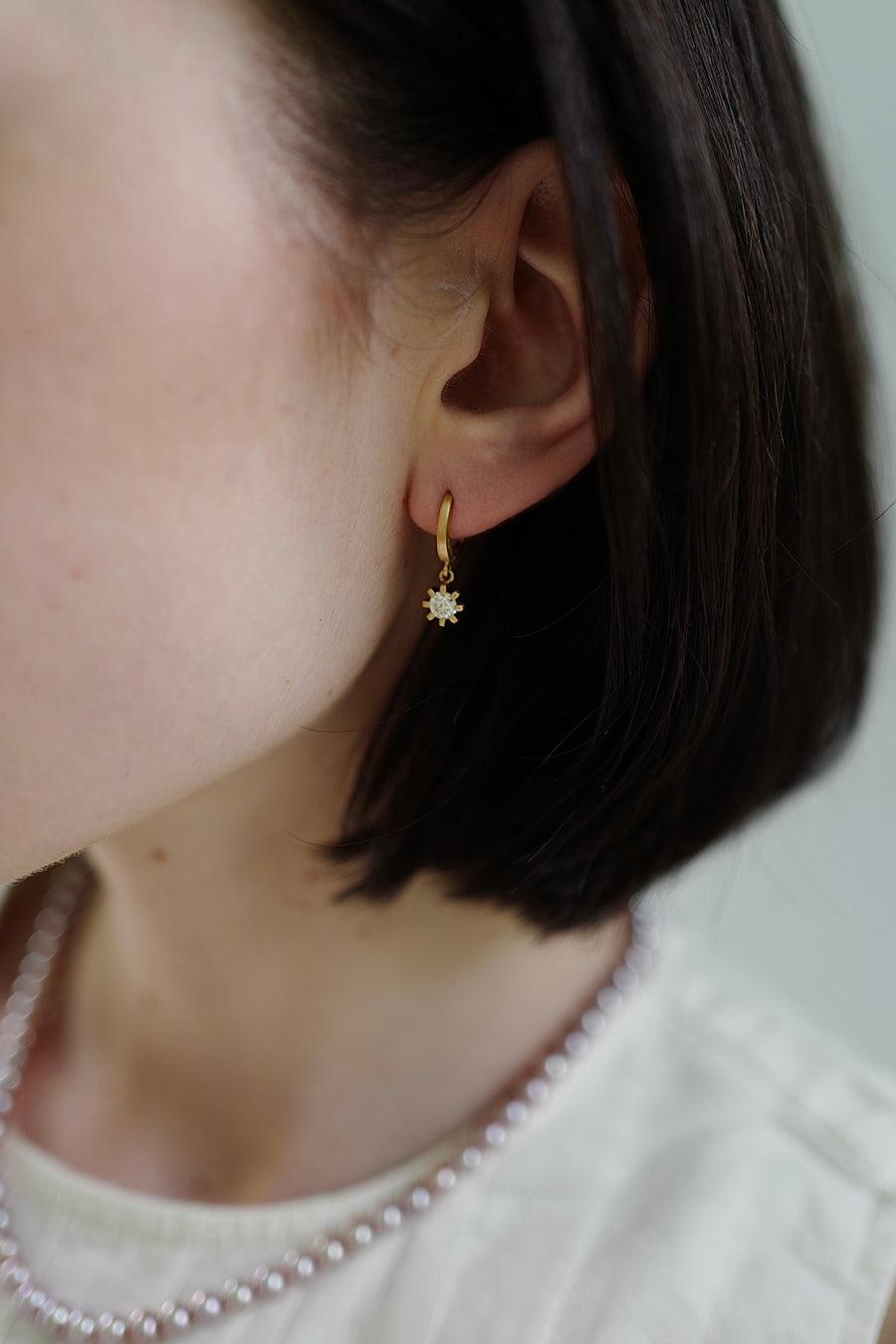 Stella heirloom pendant earrings - Diamond