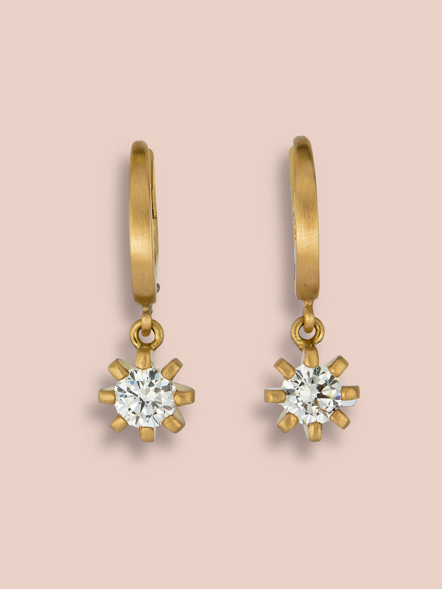 Stella heirloom pendant earrings - Diamond