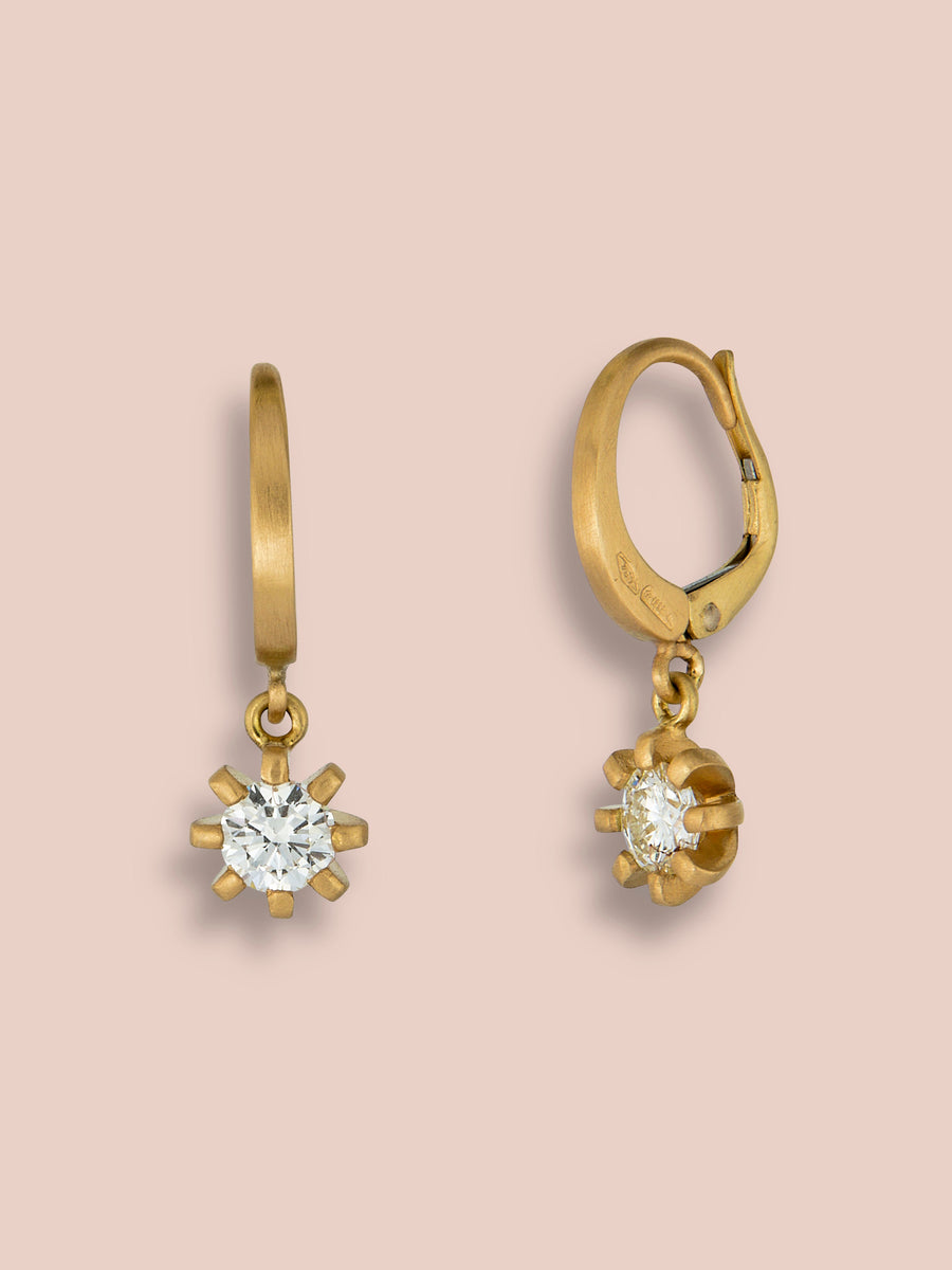 Stella heirloom pendant earrings - Diamond