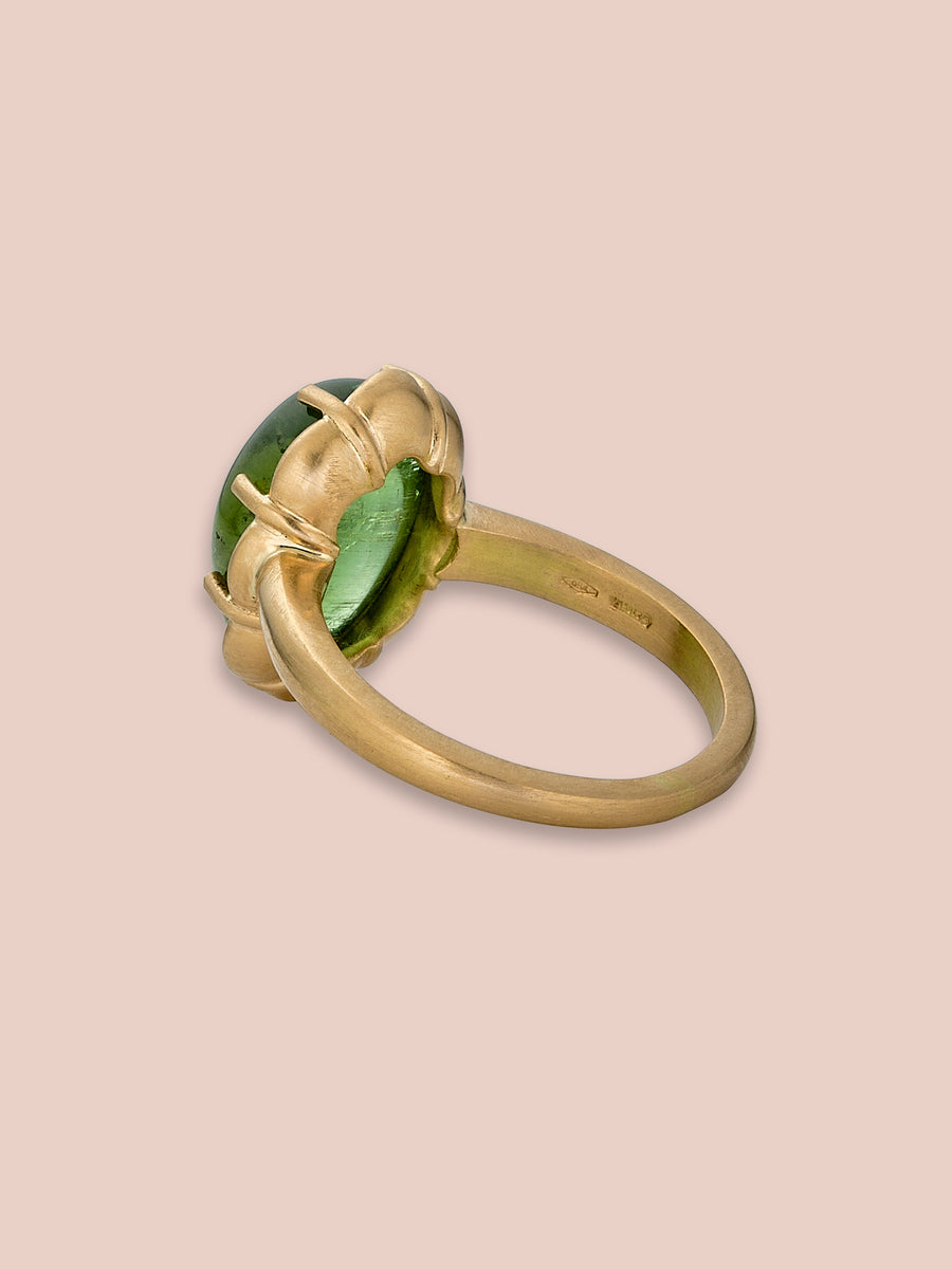 Petite Margot Ring - 7.04ct Green Tourmaline