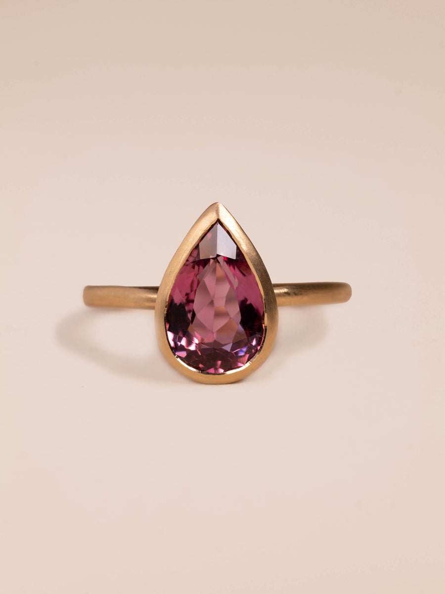 Goccia ring - 2.23ct Pink Tourmaline